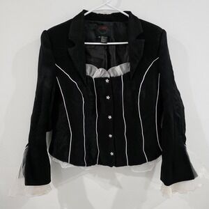 Ashro Womens Victorian Jacket Size Medium Gothic Vamp Whimsigoth
